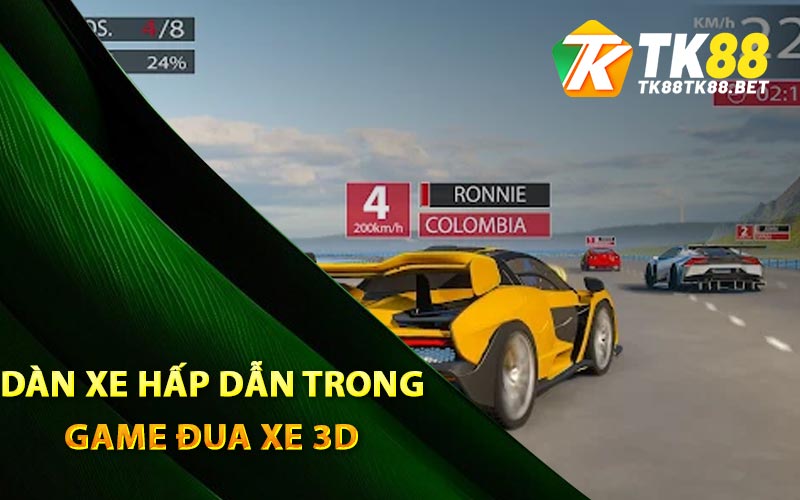 Dàn xe hấp dẫn trong game đua xe 3D